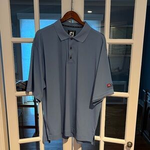 FootJoy Men's Light Blue Polo Shirt Sports Illustrated Golf Embroidered/sleeve